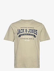 Jack & Jones - JJELOGO TEE SS O-NECK 2 COL SS24 SN - de laveste prisene - desert sage - 0