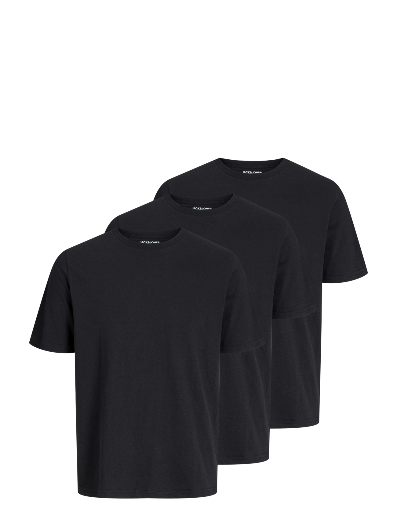 Jack & Jones JACUNDER TEE CREW NECK 3 PACK NOOS - Pyjama - BLACK / black