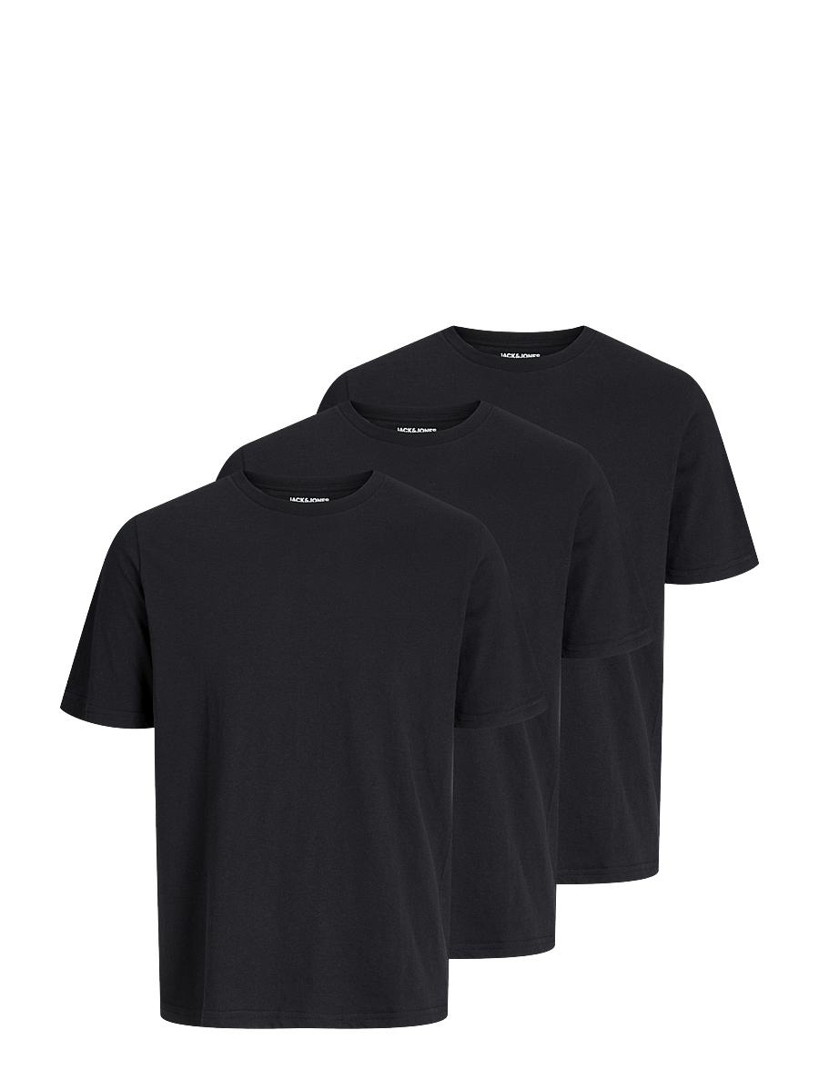 Jack & Jones - JACUNDER TEE CREW NECK 3 PACK NOOS - pyjama tops - black - 1
