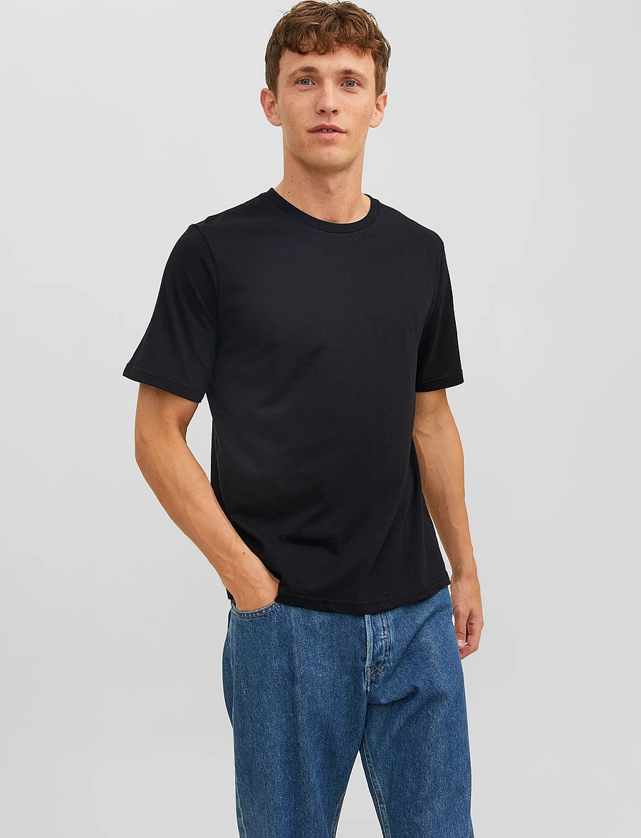 Jack & Jones - JACUNDER TEE CREW NECK 3 PACK NOOS - pyjama tops - black - 0