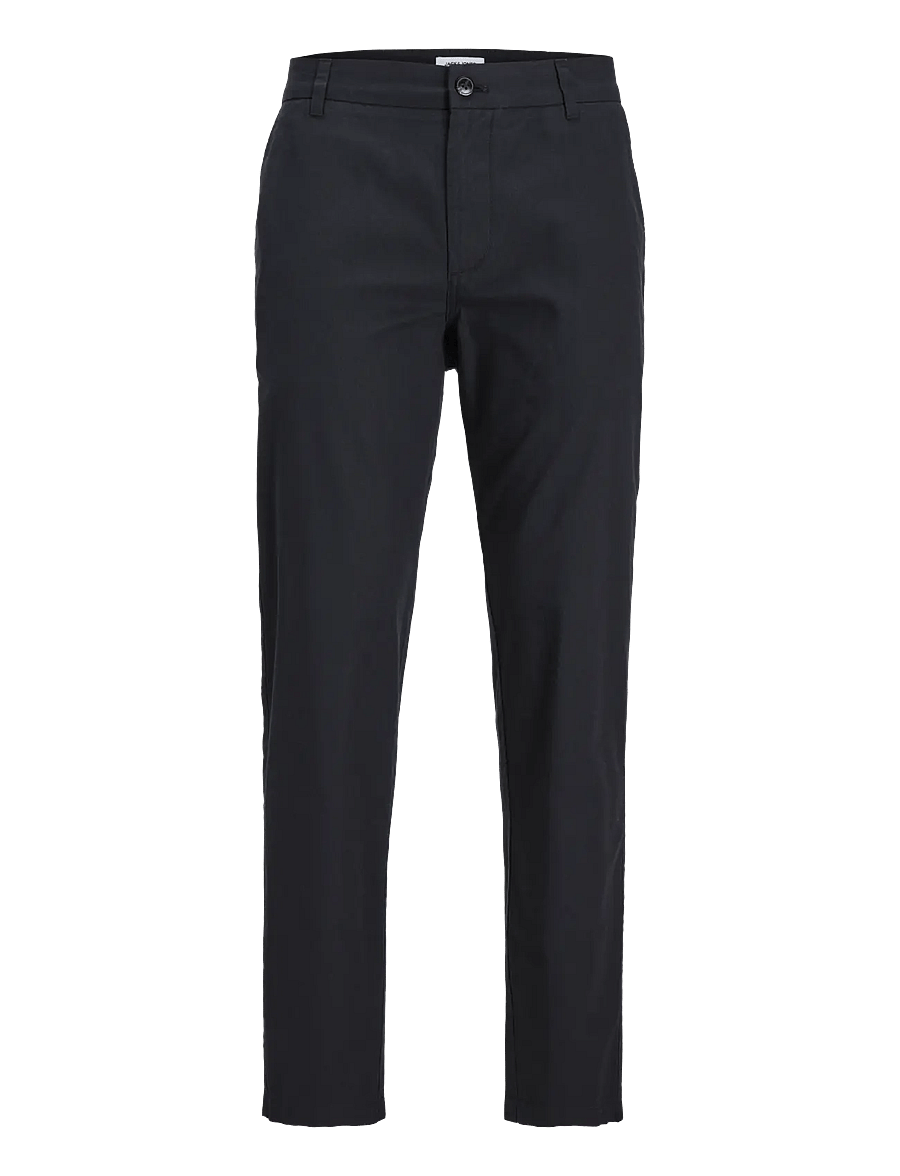 Jack & Jones - JPSTACE SUMMER LINEN BLEND CHINO PANT SN - leinenhosen - black - 1