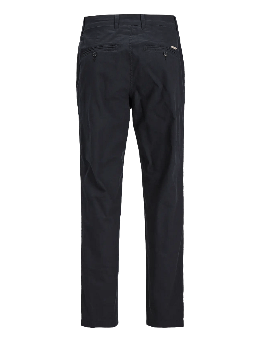 Jack & Jones - JPSTACE SUMMER LINEN BLEND CHINO PANT SN - leinenhosen - black - 2