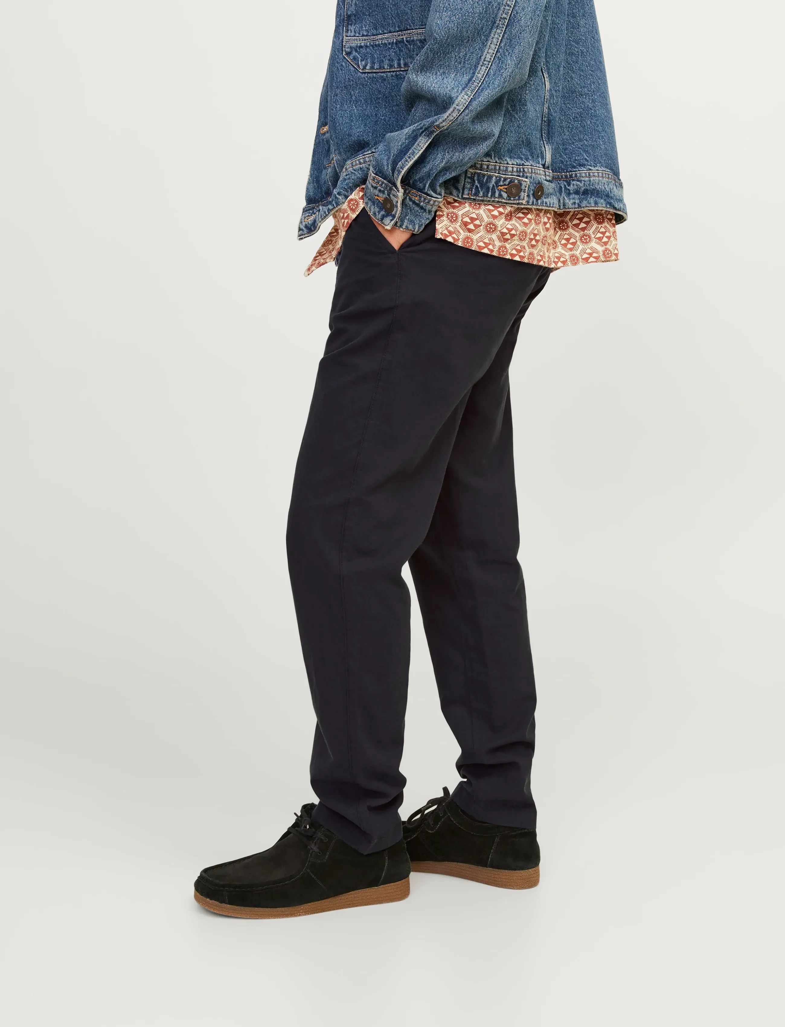 Jack & Jones - JPSTACE SUMMER LINEN BLEND CHINO PANT SN - hørbukser - black - 5