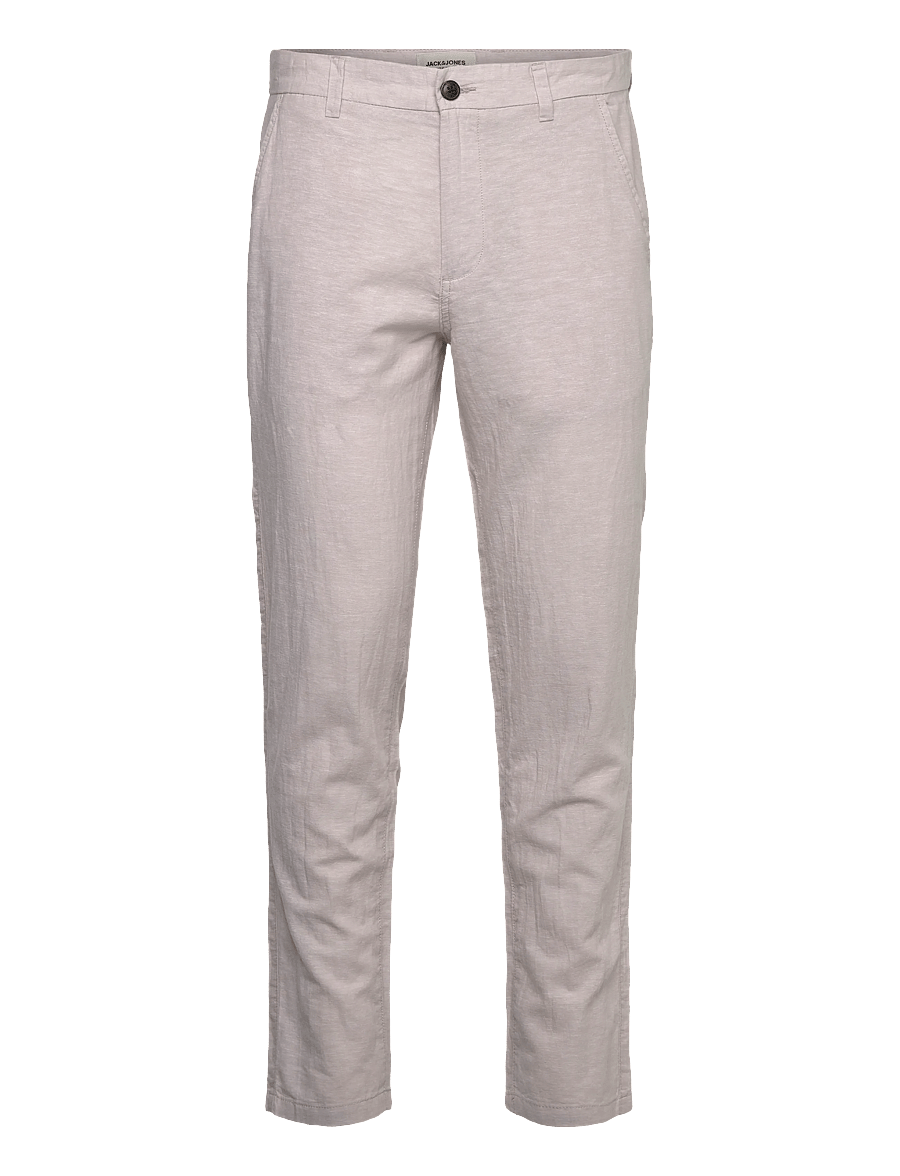 Jack & Jones - JPSTACE SUMMER LINEN BLEND CHINO PANT SN - leinenhosen - crockery - 1