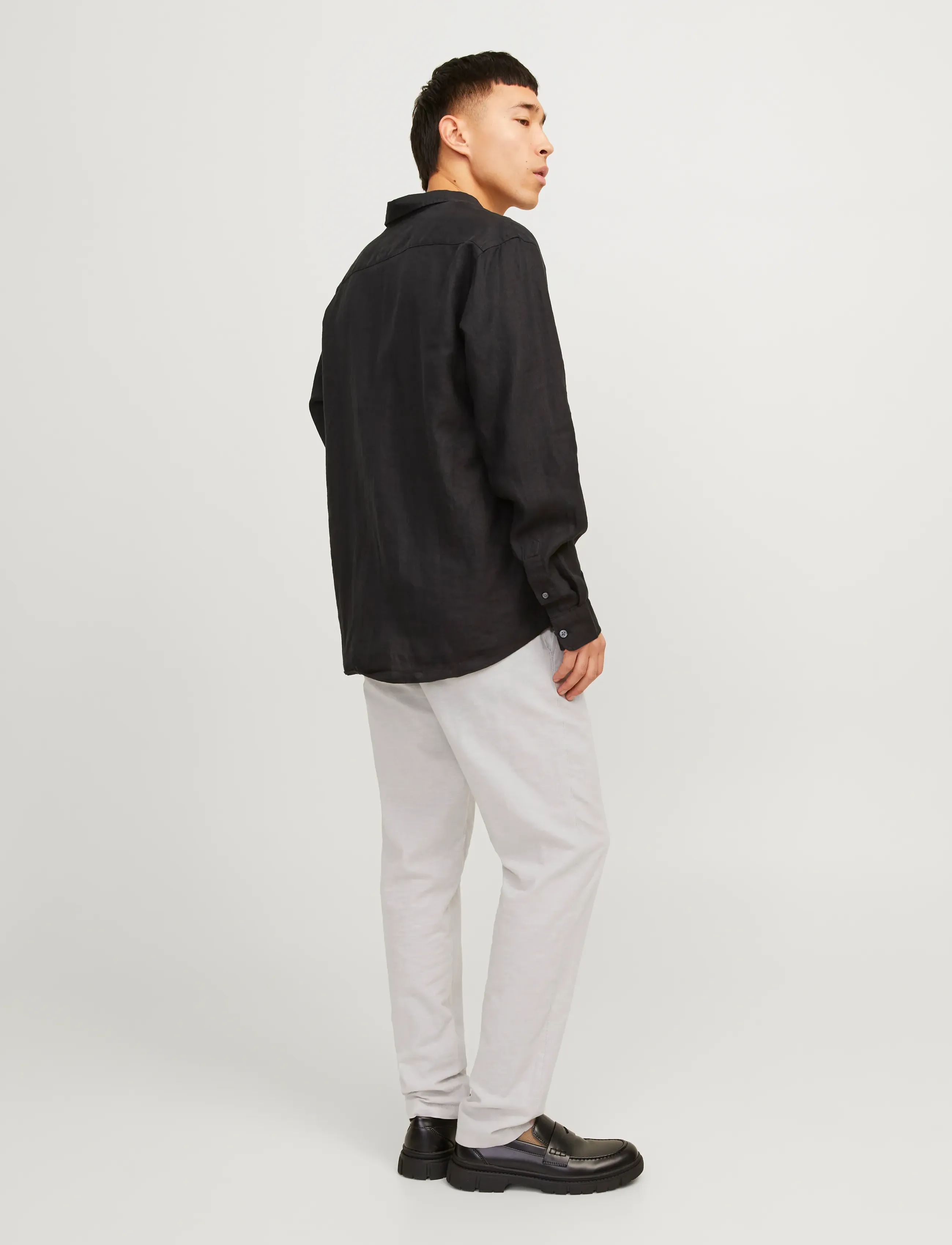 Jack & Jones - JPSTACE SUMMER LINEN BLEND CHINO PANT SN - hørbukser - crockery - 3