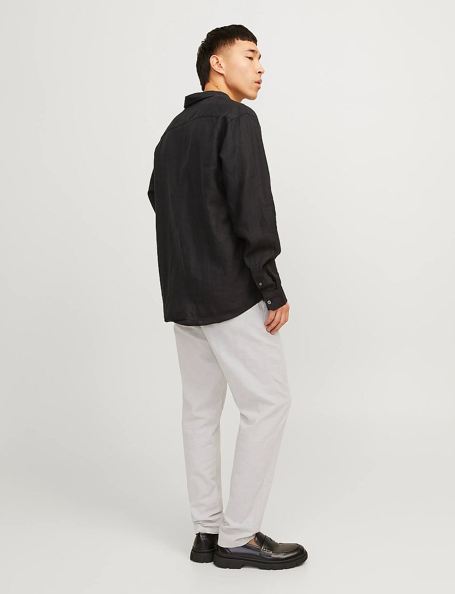 Jack & Jones - JPSTACE SUMMER LINEN BLEND CHINO PANT SN - leinenhosen - crockery - 3