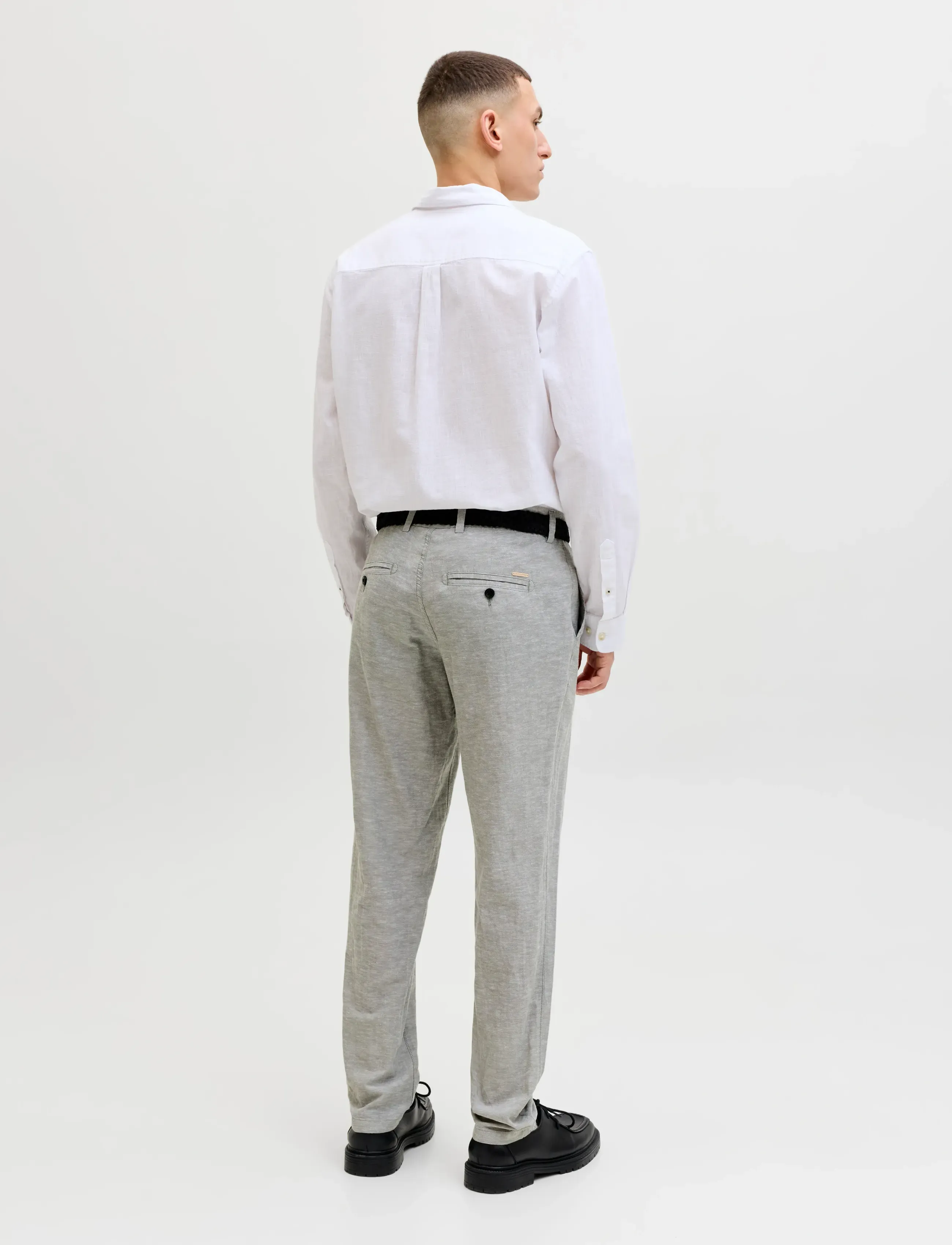 Jack & Jones - JPSTACE SUMMER LINEN BLEND CHINO PANT SN - hørbukser - dusty olive - 3