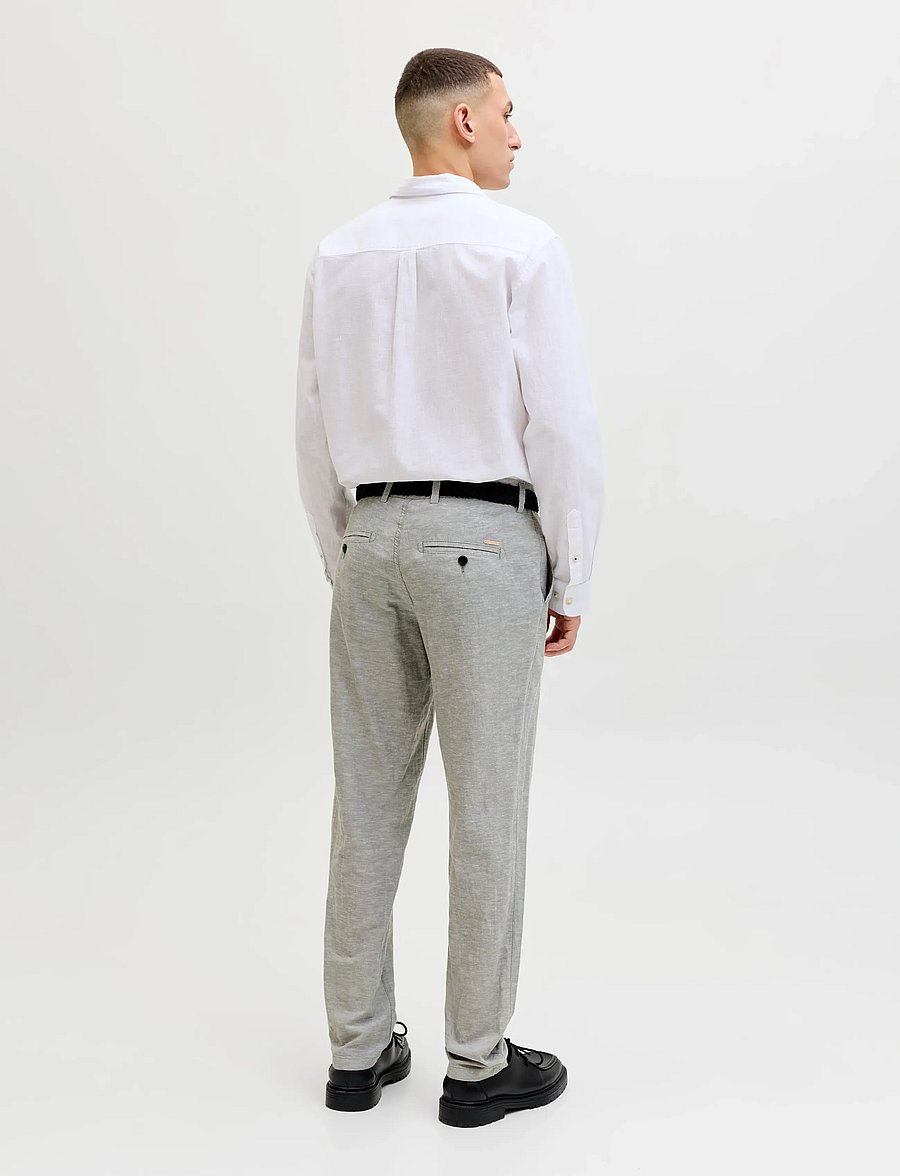 Jack & Jones - JPSTACE SUMMER LINEN BLEND CHINO PANT SN - leinenhosen - dusty olive - 3