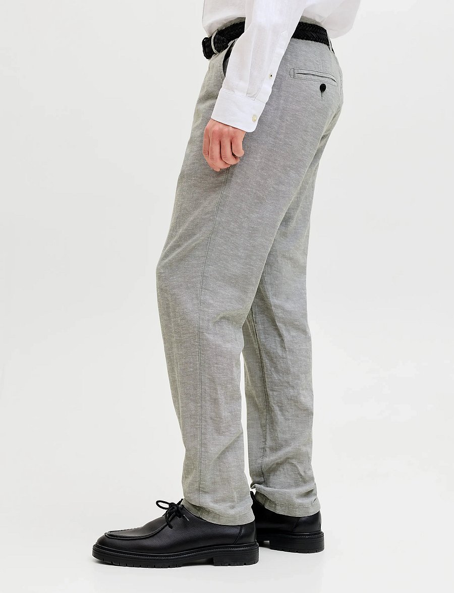 Jack & Jones - JPSTACE SUMMER LINEN BLEND CHINO PANT SN - leinenhosen - dusty olive - 5