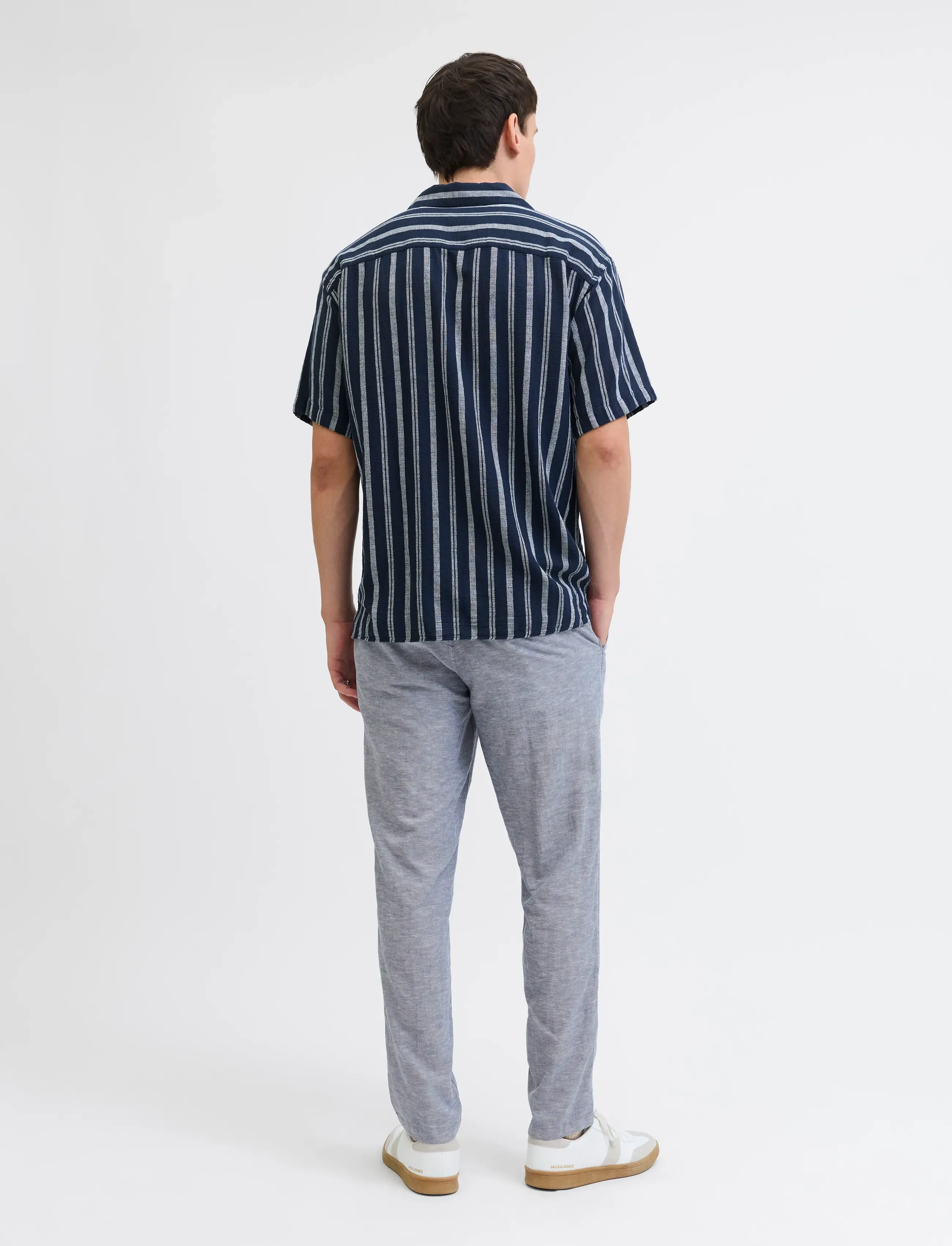 Jack & Jones - JPSTACE SUMMER LINEN BLEND CHINO PANT SN - chinos - faded denim - 3