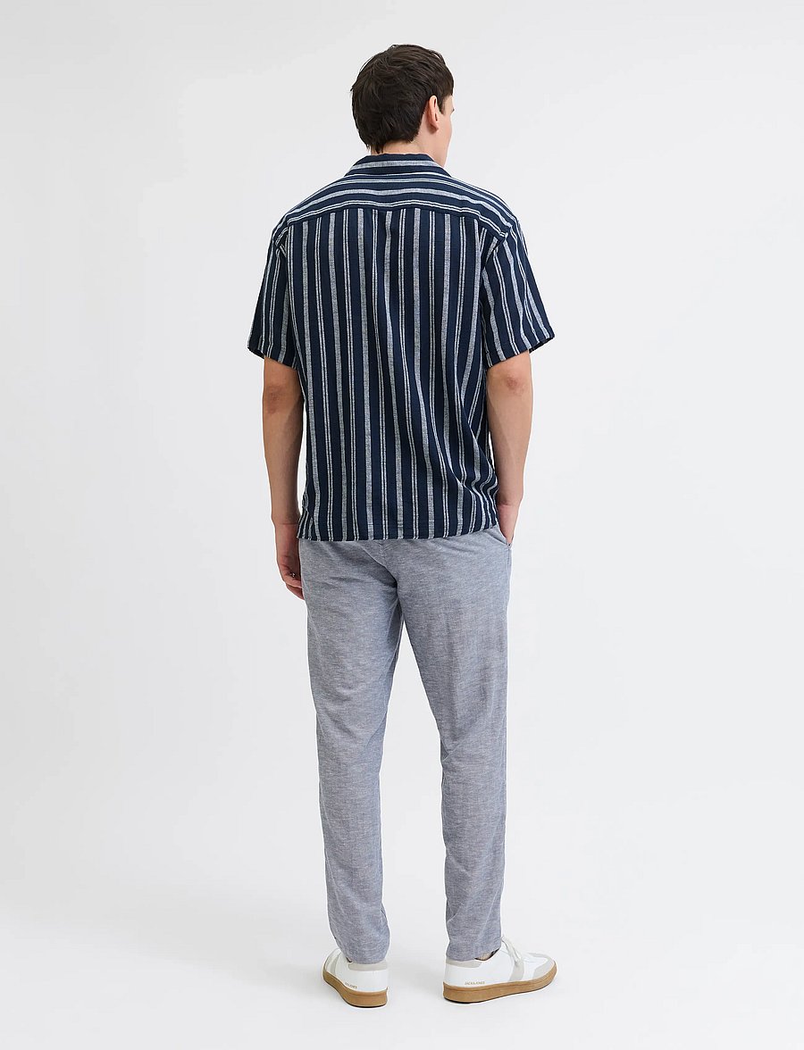 Jack & Jones - JPSTACE SUMMER LINEN BLEND CHINO PANT SN - leinenhosen - faded denim - 3