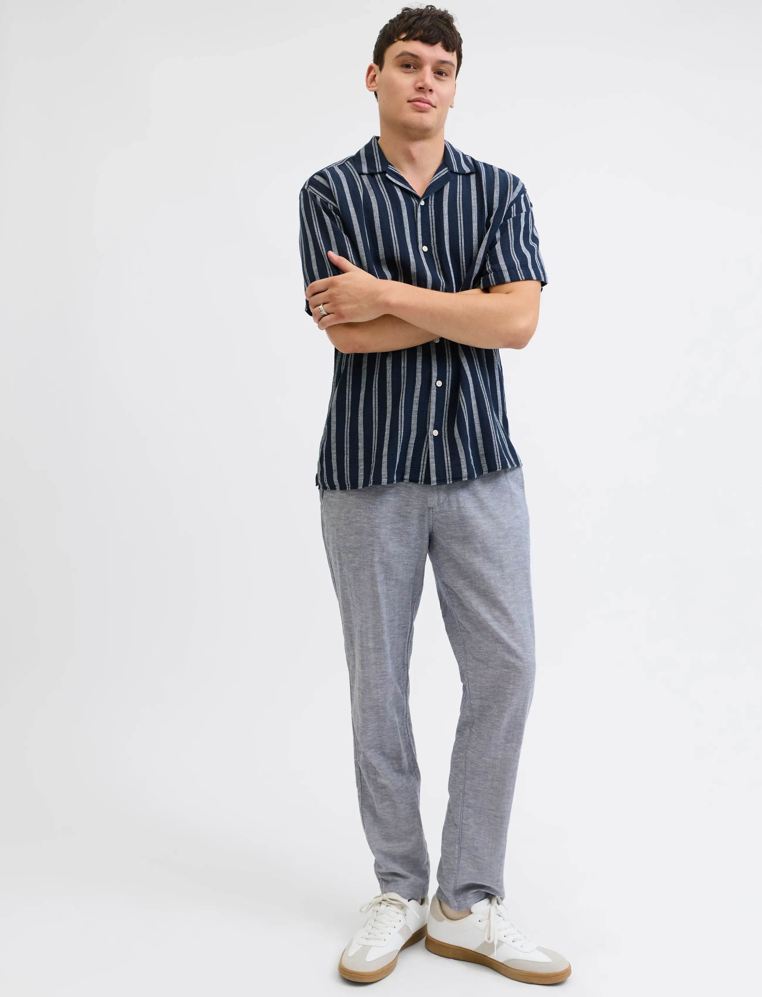 JACK & JONES Jpstace Summer Linen Blend Chino Pant Sn chinos herr – bild 5