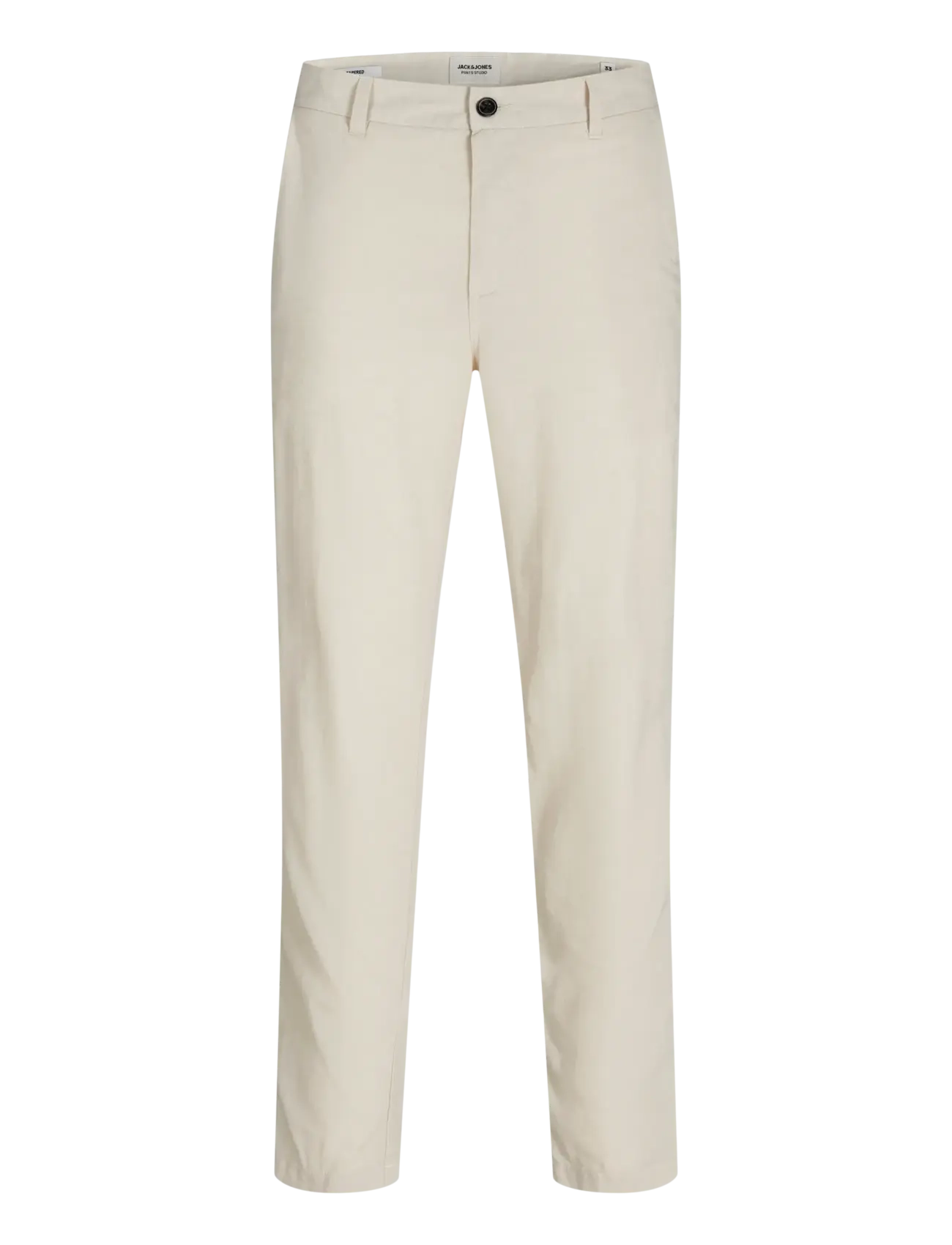 Jack & Jones JPSTACE SUMMER LINEN BLEND CHINO PANT SN - Jack & Jones - FEATHER GRAY / cream