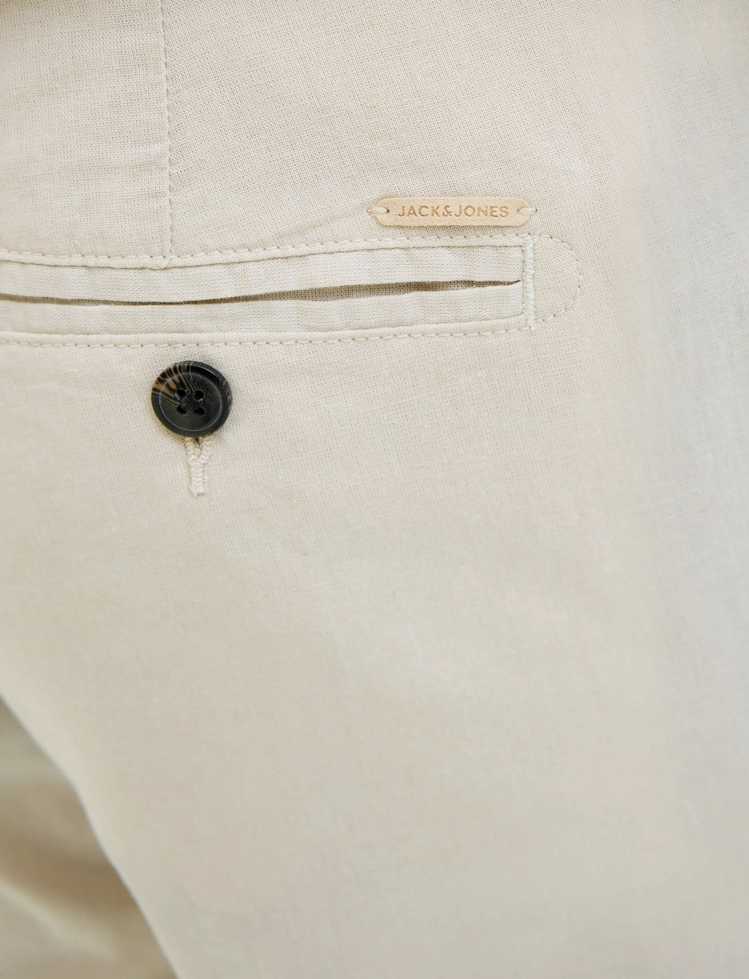 Jack & Jones - JPSTACE SUMMER LINEN BLEND CHINO PANT SN - hørbukser - feather gray - 5