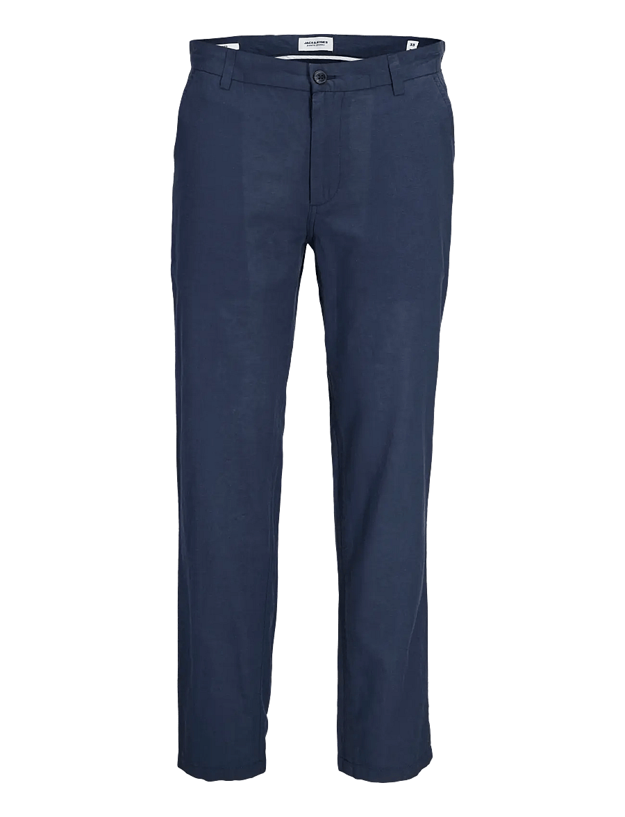 Jack & Jones - JPSTACE SUMMER LINEN BLEND CHINO PANT SN - leinenhosen - navy blazer - 1