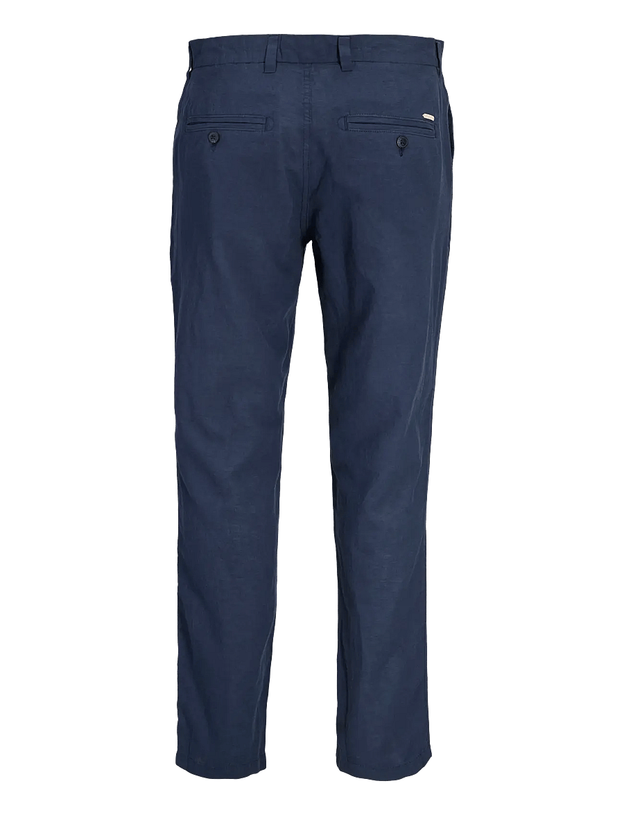 Jack & Jones - JPSTACE SUMMER LINEN BLEND CHINO PANT SN - leinenhosen - navy blazer - 2