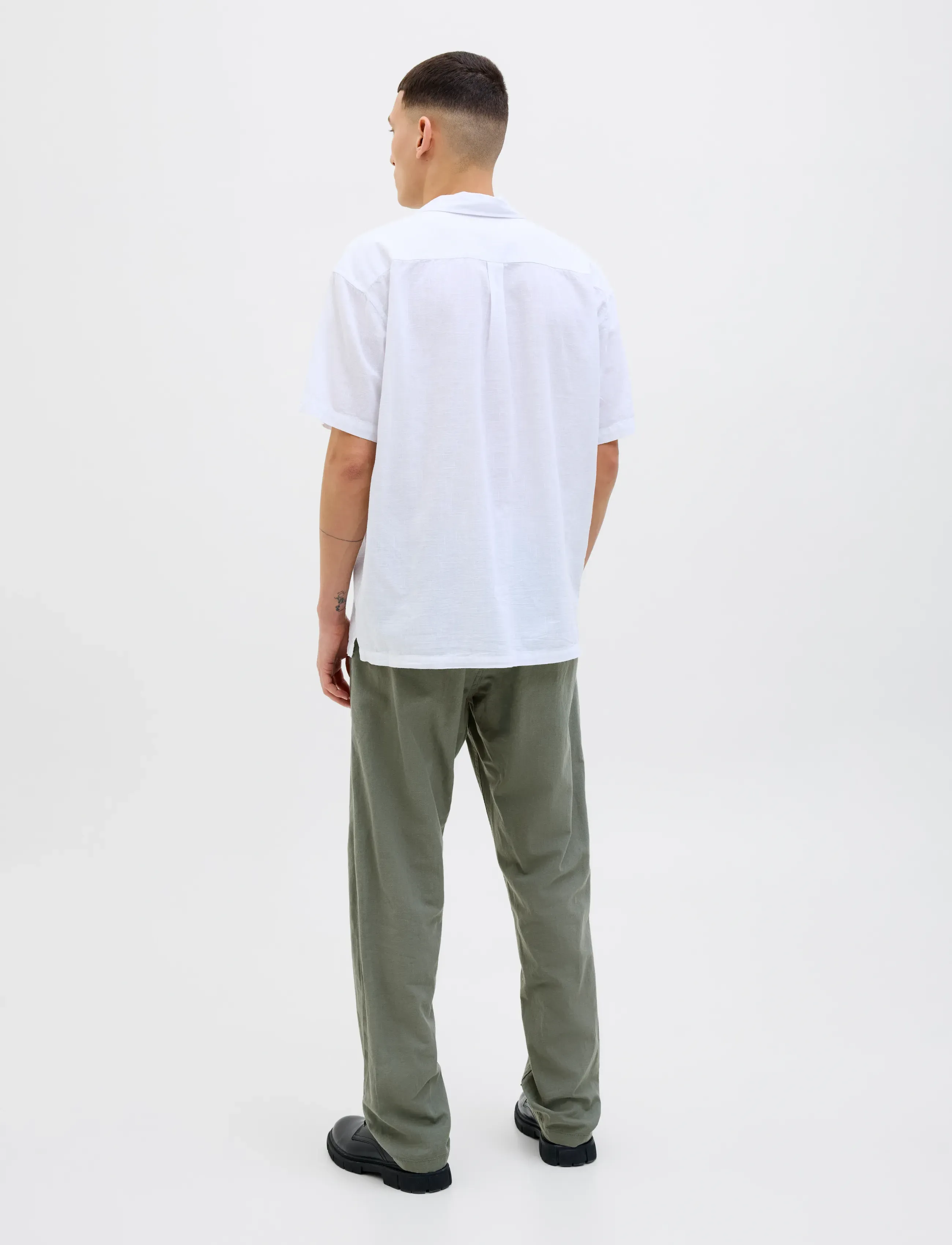 Jack & Jones - JPSTKANE SUMMER LINEN BLEND JOGGER SN - linased püksid - agave green - 3