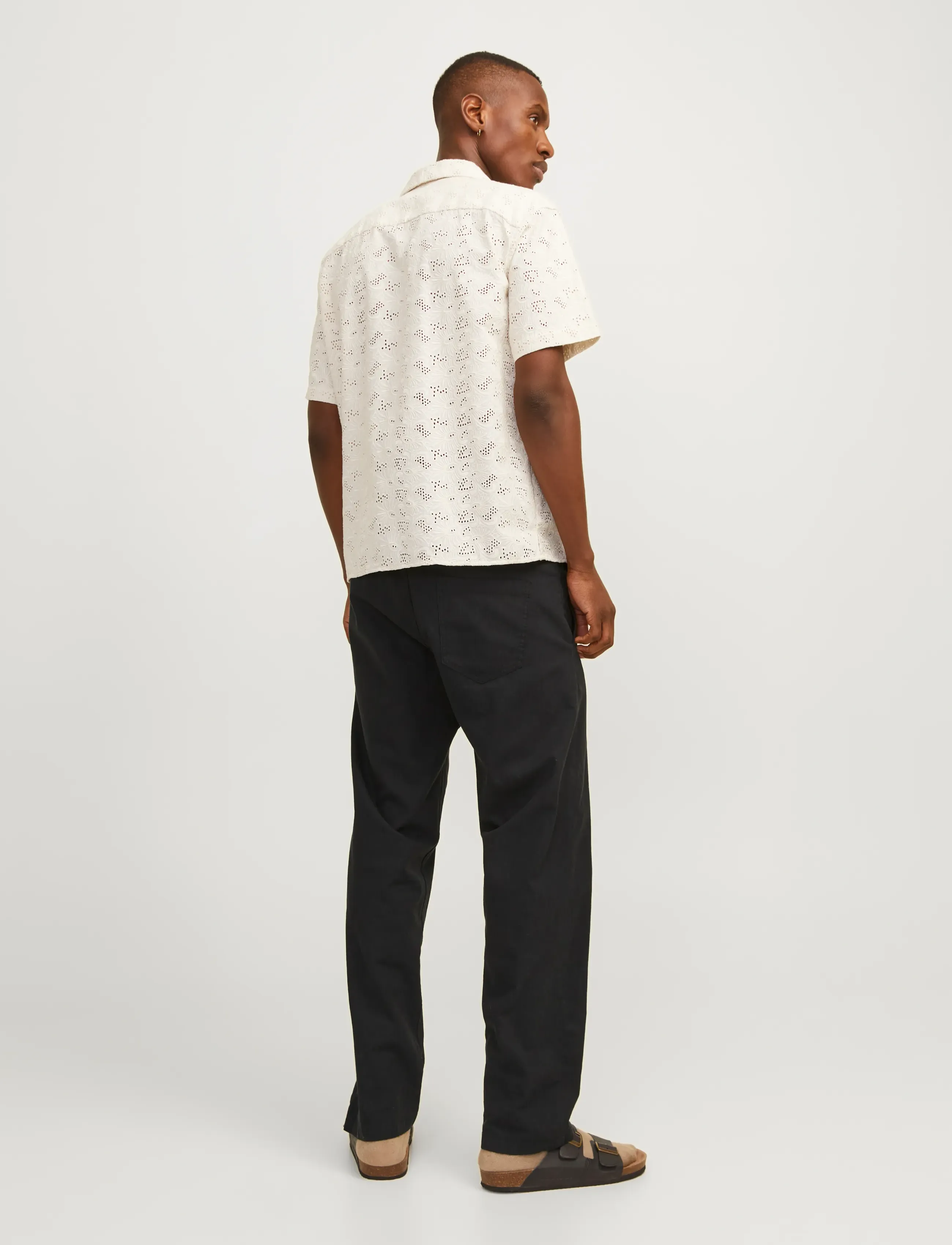 Jack & Jones - JPSTKANE SUMMER LINEN BLEND JOGGER SN - laveste priser - black - 3