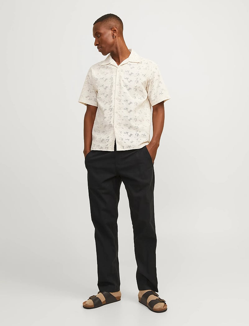 Jack & Jones - JPSTKANE SUMMER LINEN BLEND JOGGER SN - linased püksid - black - 4