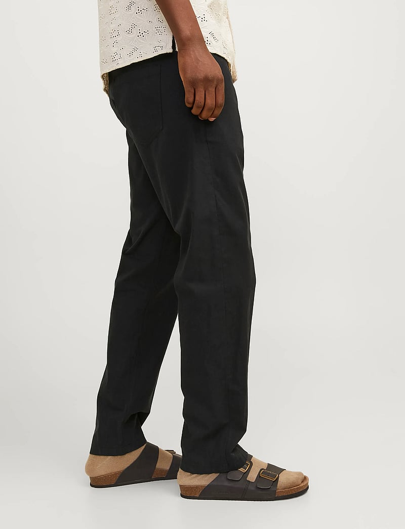 Jack & Jones - JPSTKANE SUMMER LINEN BLEND JOGGER SN - linased püksid - black - 5