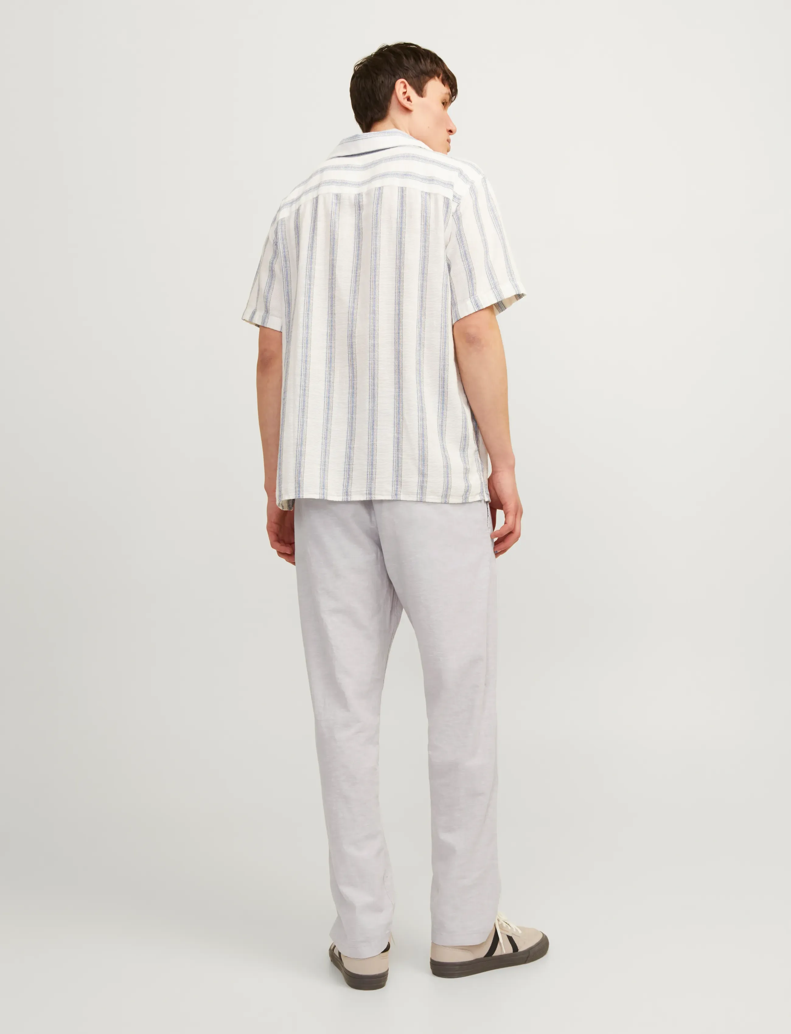 Jack & Jones - JPSTKANE SUMMER LINEN BLEND JOGGER SN - pantalons en lin - crockery - 3