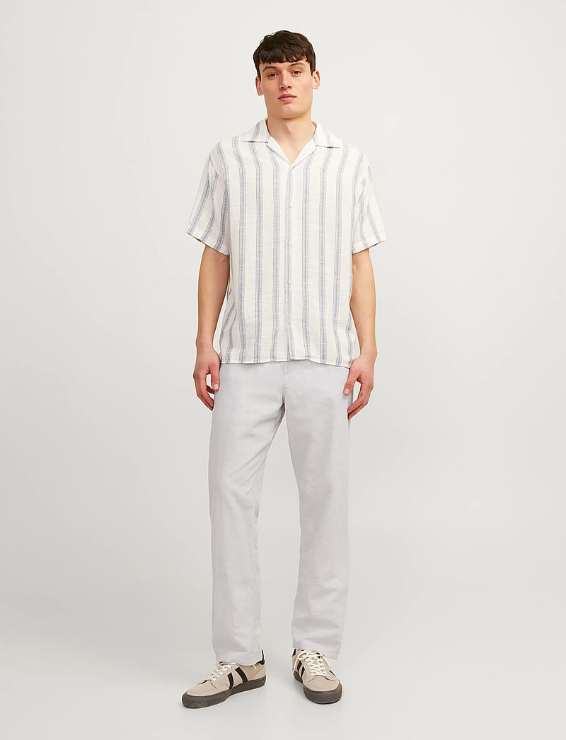 Jack & Jones - JPSTKANE SUMMER LINEN BLEND JOGGER SN - linen trousers - crockery - 4