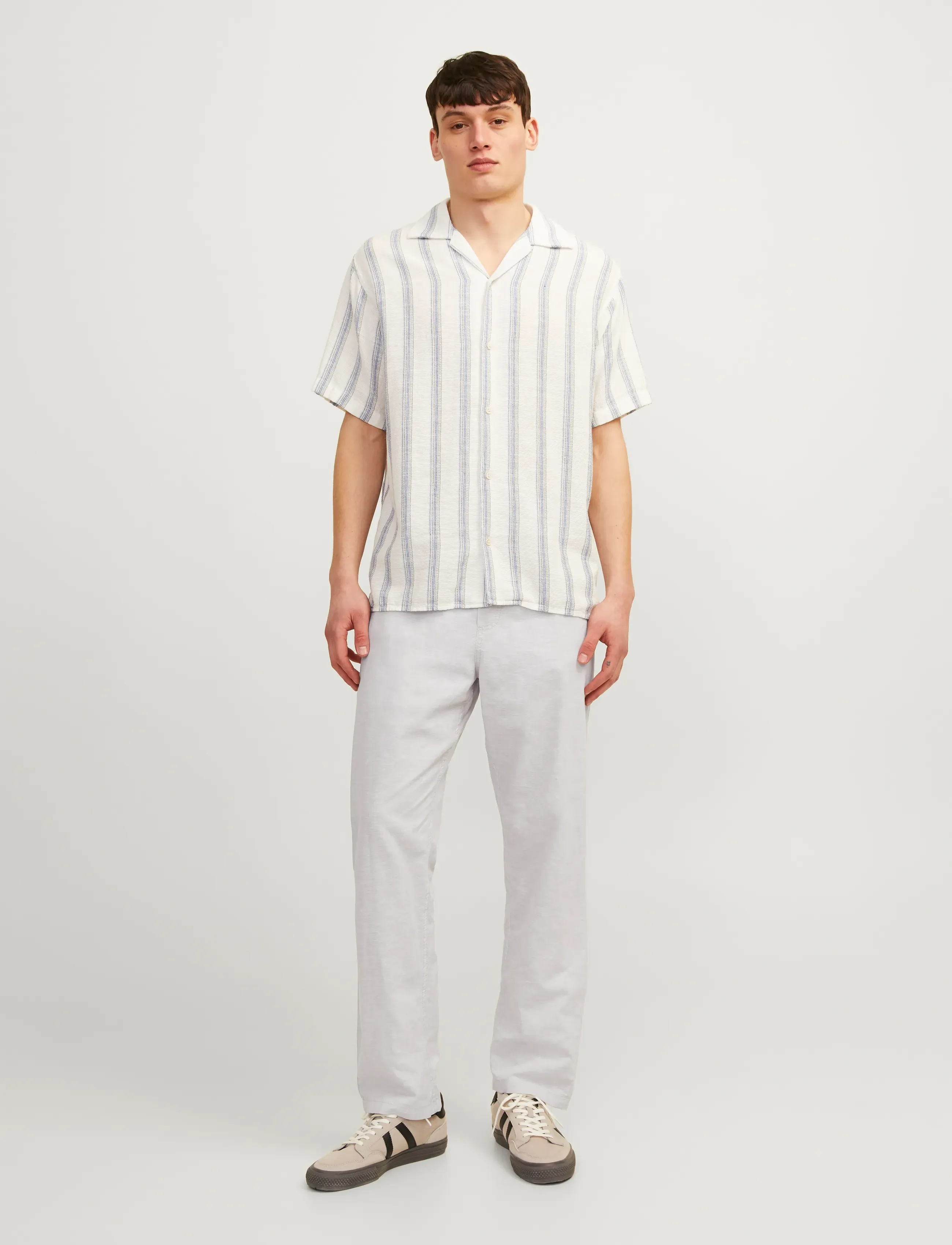 Jack & Jones - JPSTKANE SUMMER LINEN BLEND JOGGER SN - pantalons en lin - crockery - 4