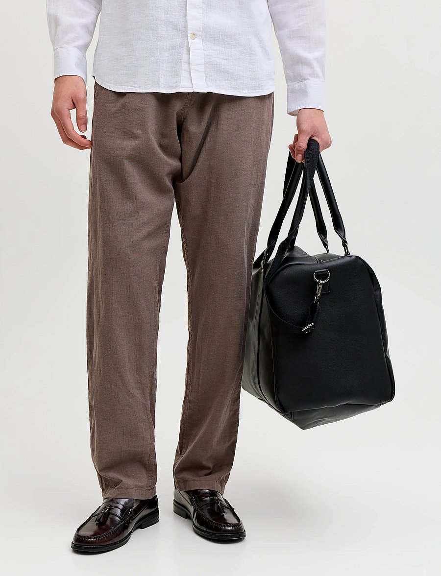 Jack & Jones - JPSTKANE SUMMER LINEN BLEND JOGGER SN - linased püksid - falcon - 0