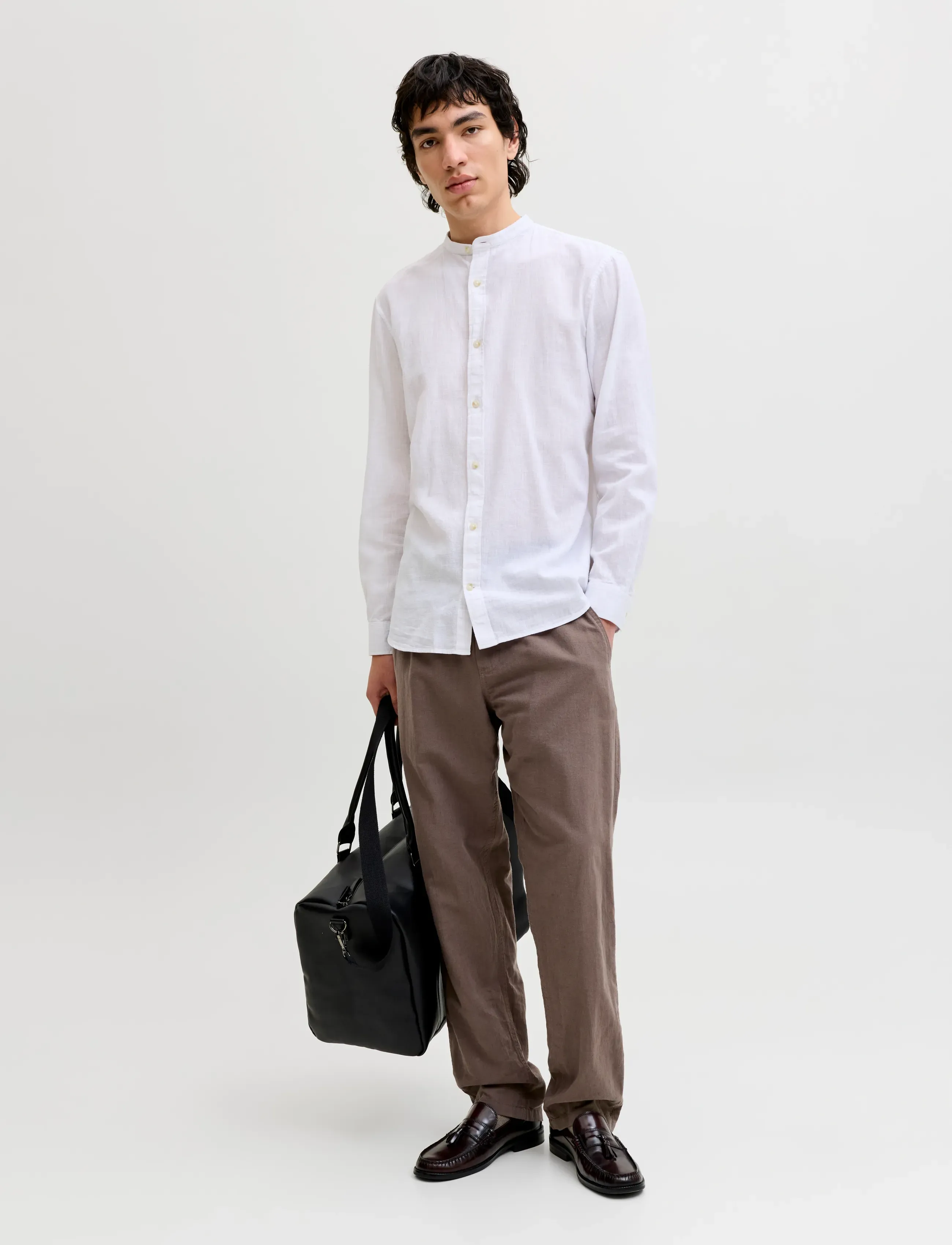 Jack & Jones - JPSTKANE SUMMER LINEN BLEND JOGGER SN - linased püksid - falcon - 4