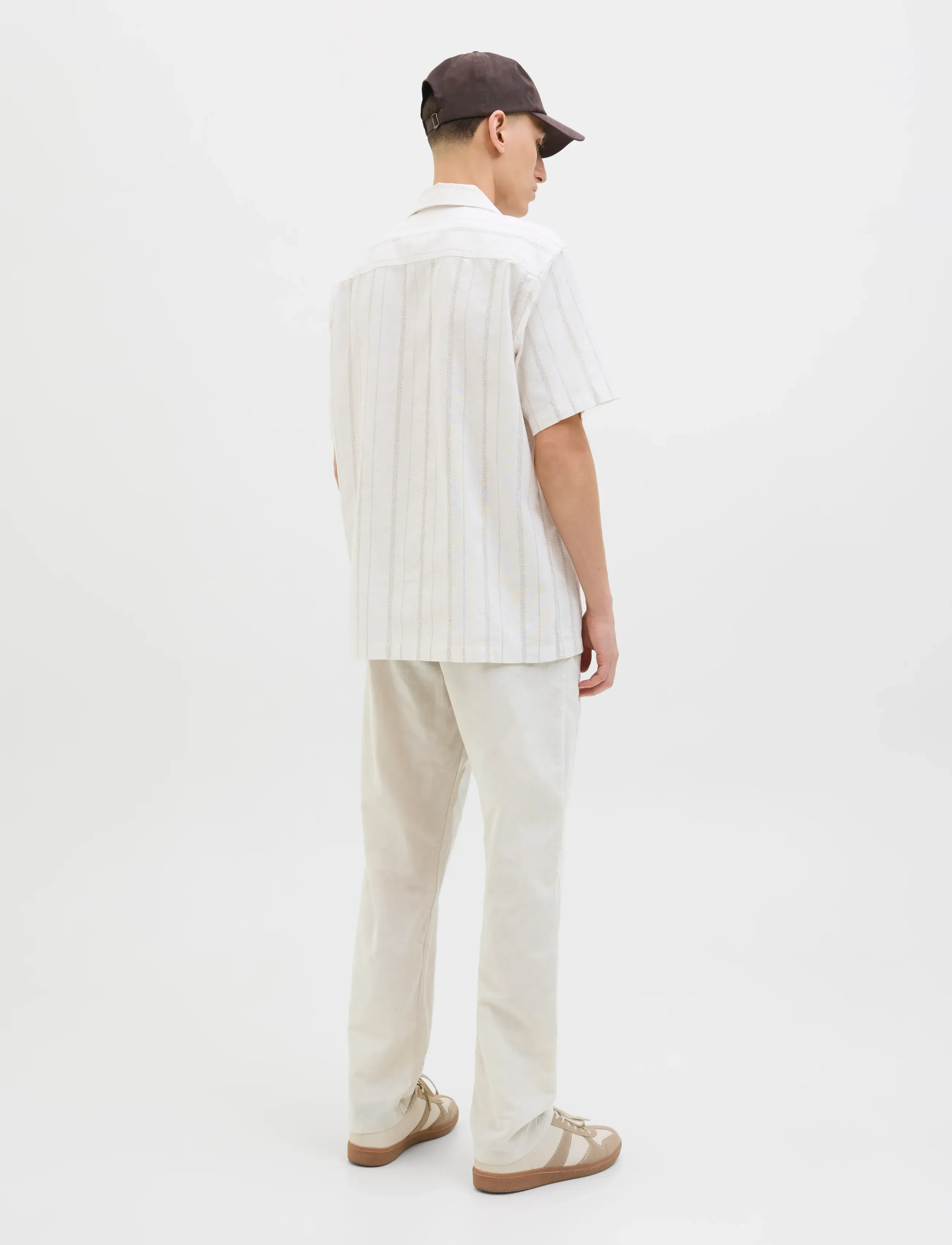 Jack & Jones - JPSTKANE SUMMER LINEN BLEND JOGGER SN - linased püksid - feather gray - 3