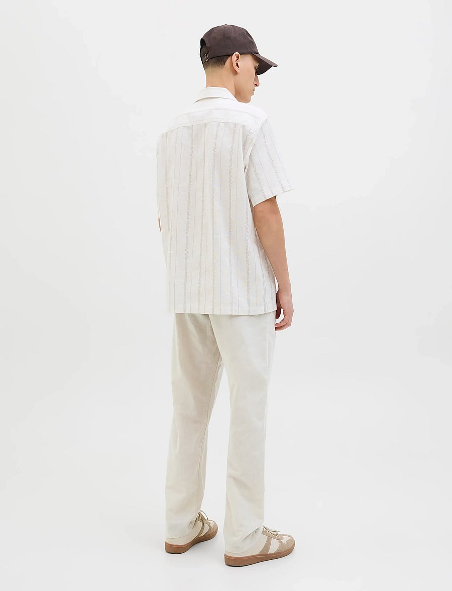 Jack & Jones - JPSTKANE SUMMER LINEN BLEND JOGGER SN - linased püksid - feather gray - 3