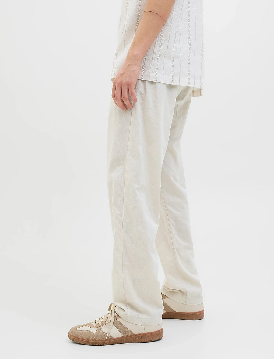 Jack & Jones - JPSTKANE SUMMER LINEN BLEND JOGGER SN - linased püksid - feather gray - 5