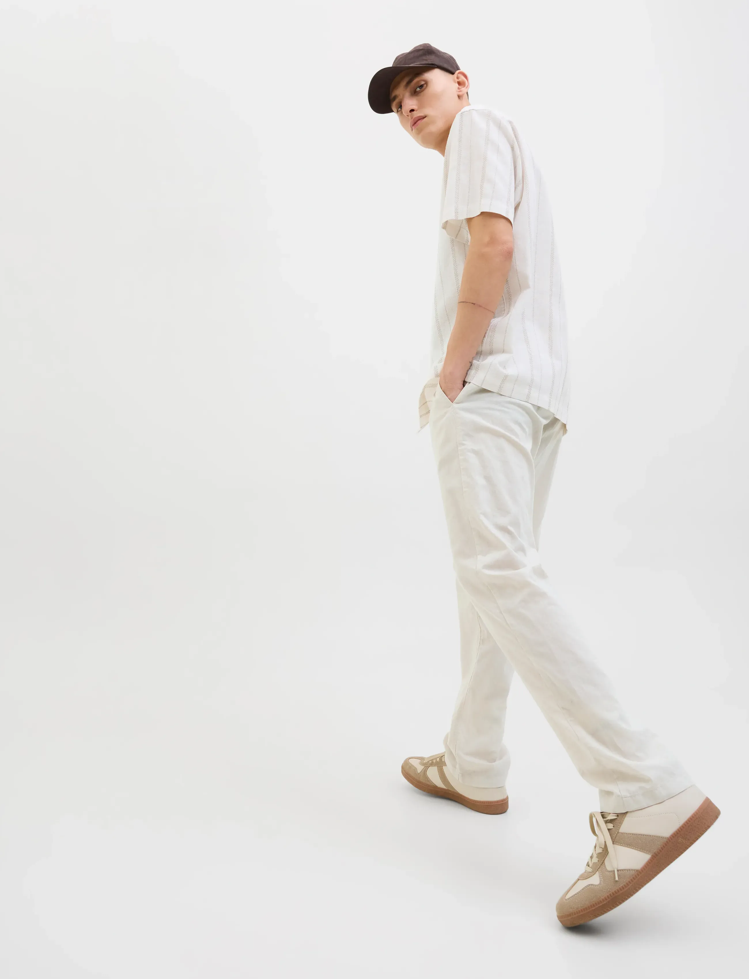 JACK & JONES Jpstkane Summer Linen Blend Jogger Sn mjukisbyxor herr – bild 5