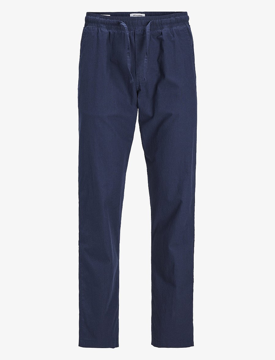 Jack & Jones - JPSTKANE SUMMER LINEN BLEND JOGGER SN - linased püksid - navy blazer - 1