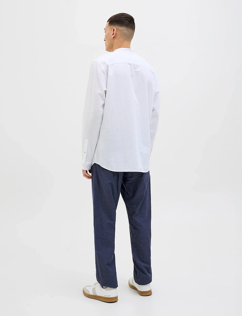 Jack & Jones - JPSTKANE SUMMER LINEN BLEND JOGGER SN - hørbukser - night sky - 3