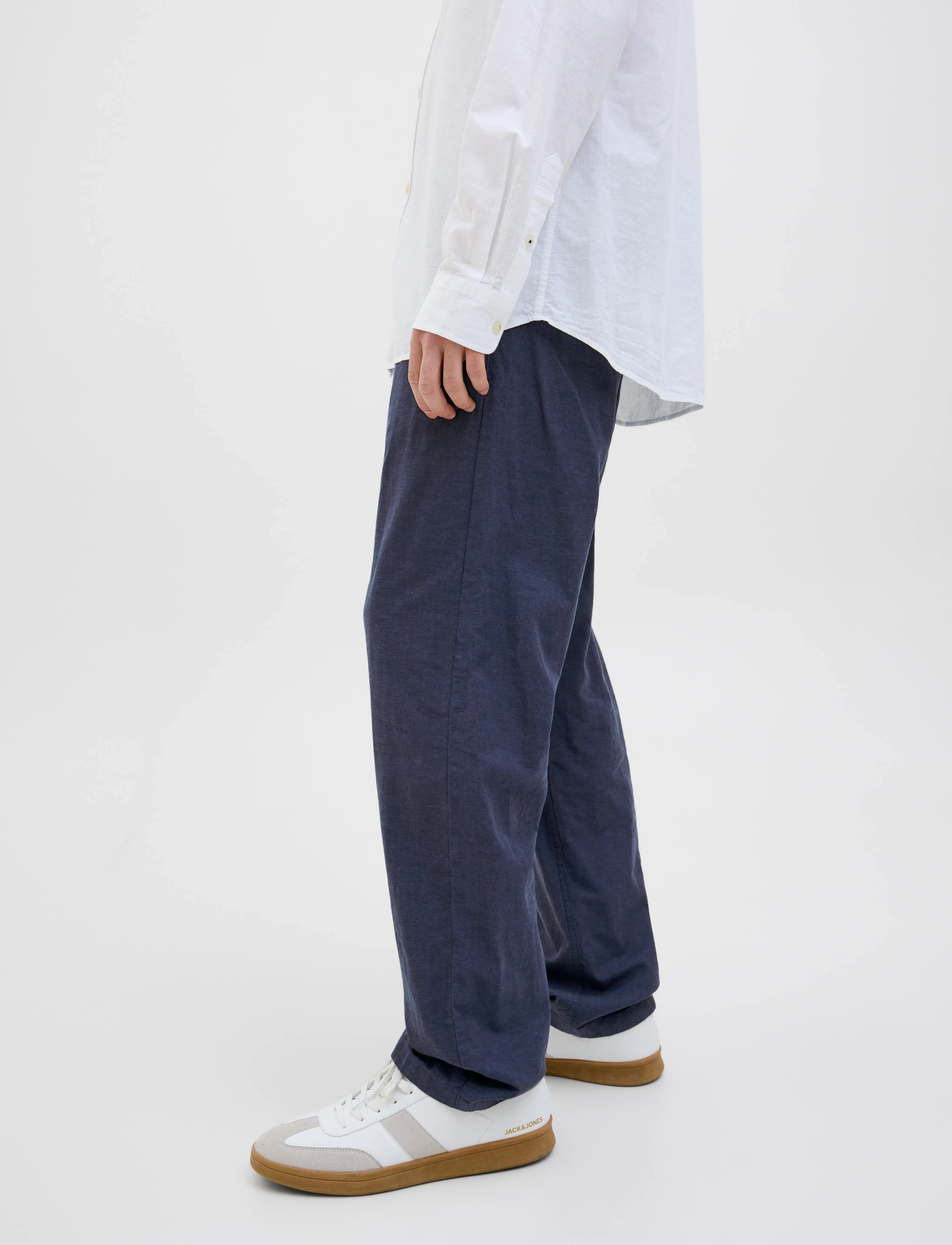 Jack & Jones - JPSTKANE SUMMER LINEN BLEND JOGGER SN - leinenhosen - night sky - 5