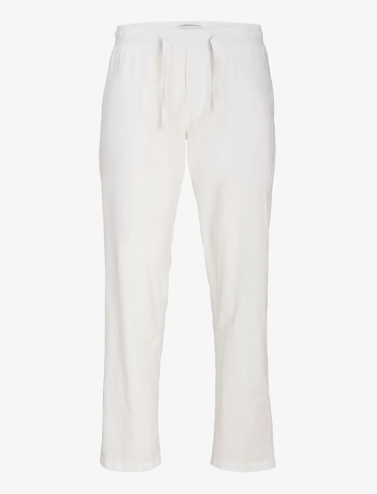 Jack & Jones - JPSTKANE SUMMER LINEN BLEND JOGGER SN - hørbukser - white - 1