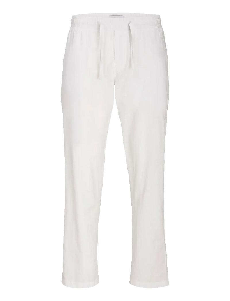 Jack & Jones - JPSTKANE SUMMER LINEN BLEND JOGGER SN - linased püksid - white - 1