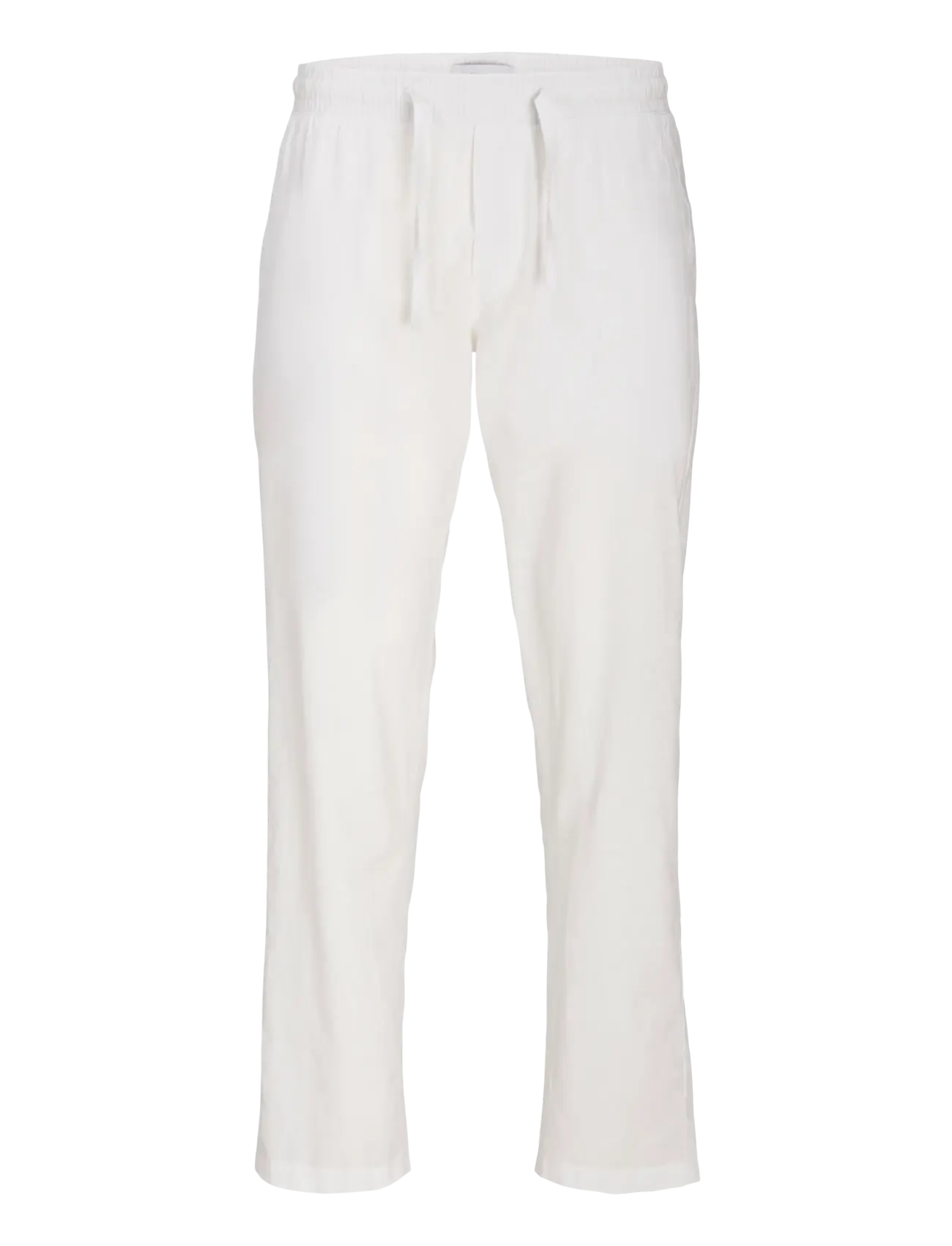 Jack & Jones JPSTKANE SUMMER LINEN BLEND JOGGER SN - Summer savings - WHITE / white