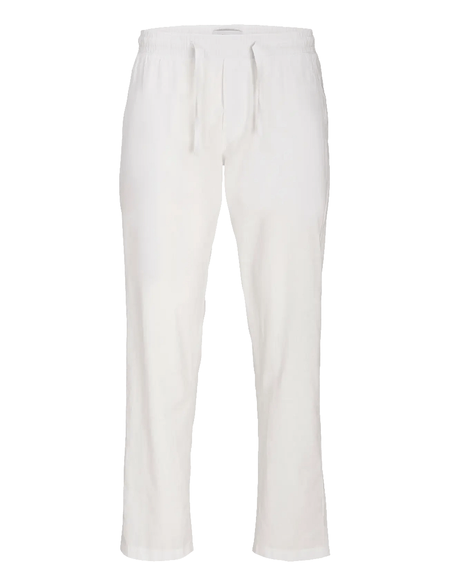 Jack & Jones - JPSTKANE SUMMER LINEN BLEND JOGGER SN - hörbuxur - white - 1