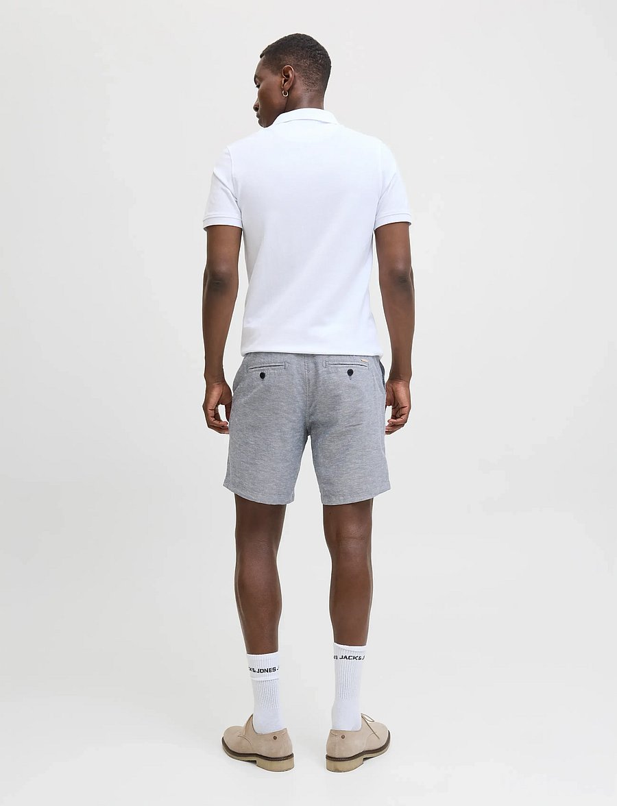 Jack & Jones - JPSTACE SUMMER LINEN BLEND SHORT REG SN - leinen-shorts - faded denim - 3
