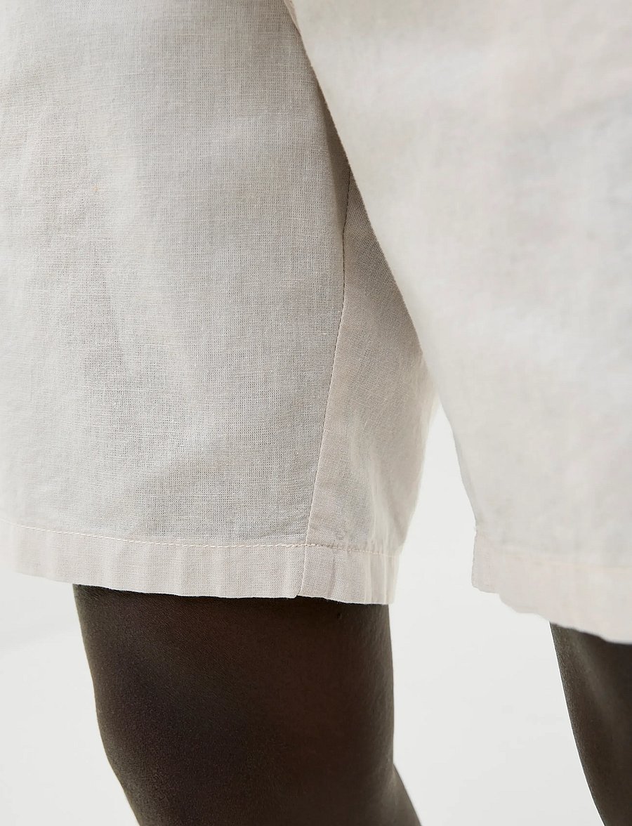 Jack & Jones - JPSTACE SUMMER LINEN BLEND SHORT REG SN - linen shorts - feather gray - 5