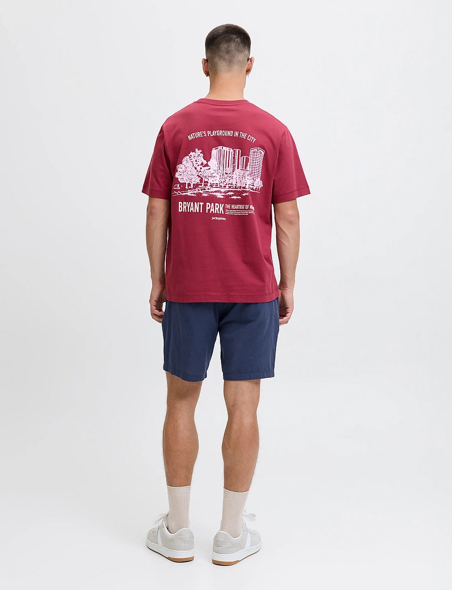 Jack & Jones - JPSTACE SUMMER LINEN BLEND SHORT REG SN - pellavashortsit - navy blazer - 3