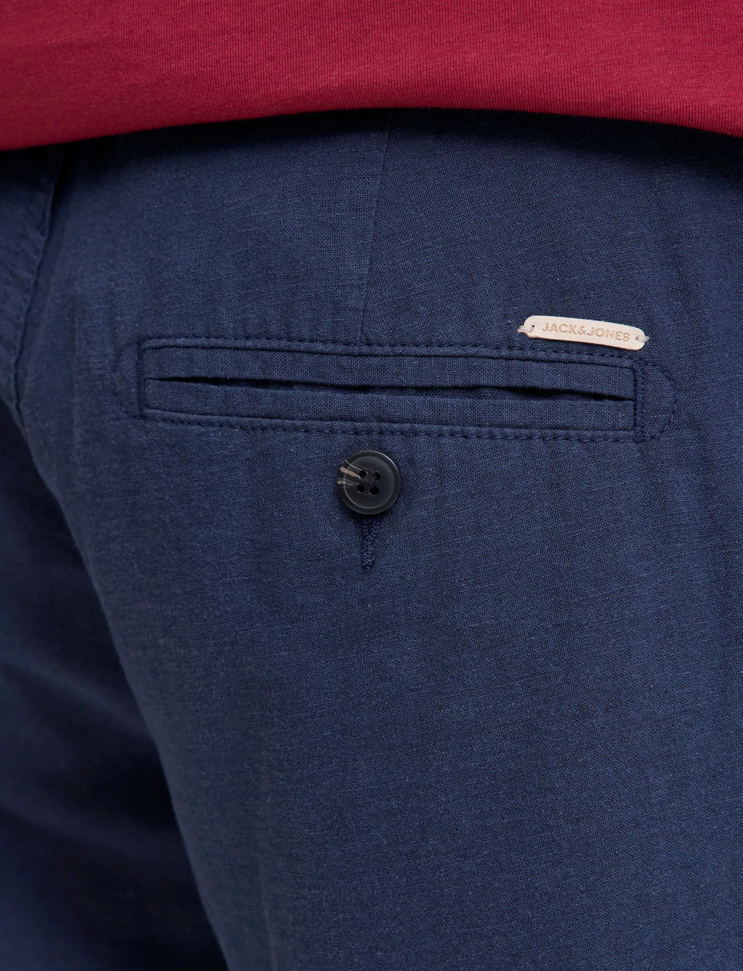 Jack & Jones - JPSTACE SUMMER LINEN BLEND SHORT REG SN - leinen-shorts - navy blazer - 5