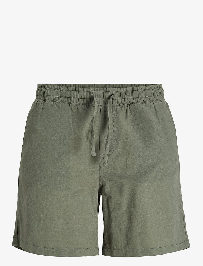 Jack & Jones - JPSTJAIDEN SUMMER LINEN BLEND SHORT SN - leinen-shorts - agave green - 1