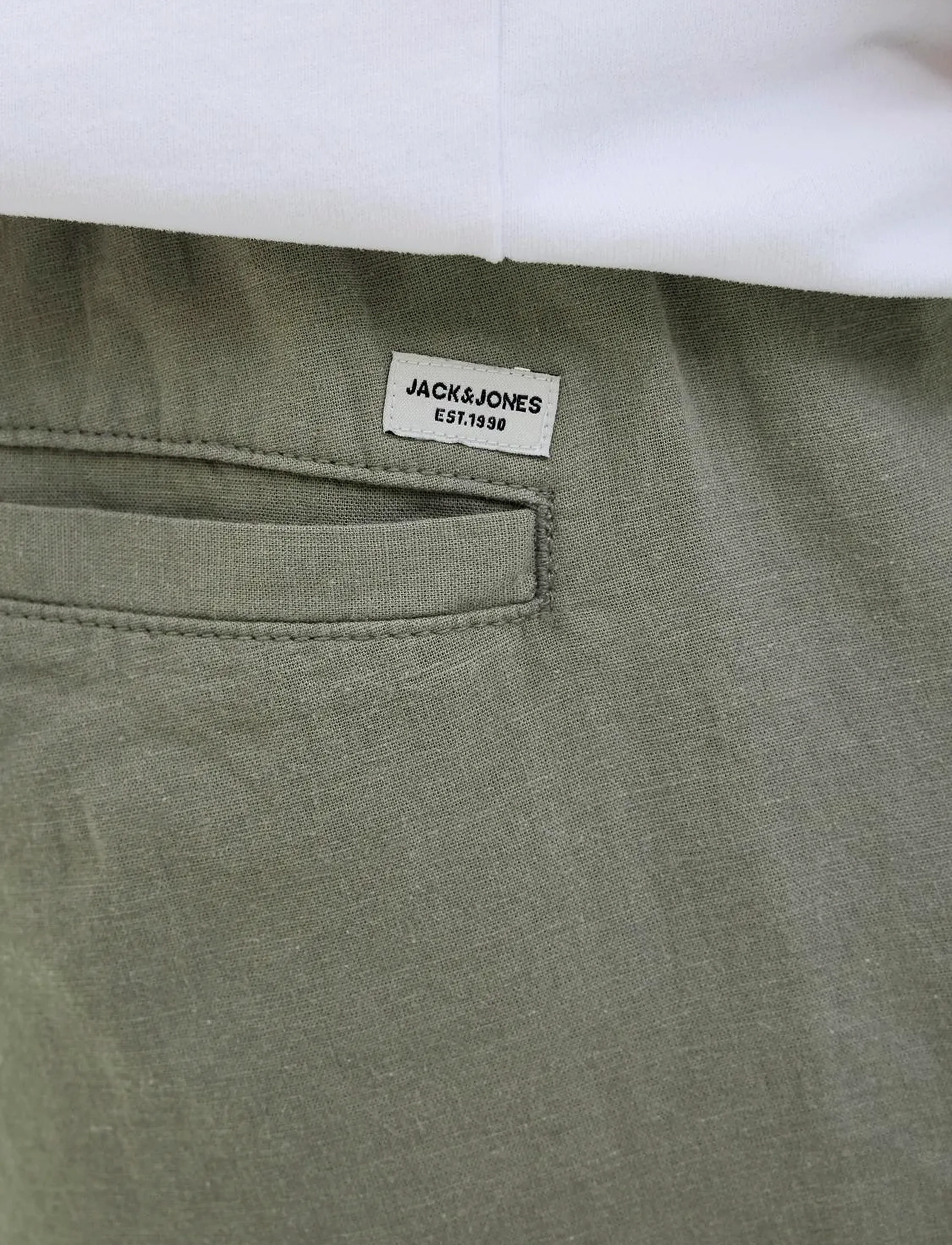Jack & Jones - JPSTJAIDEN SUMMER LINEN BLEND SHORT SN - leinen-shorts - agave green - 4