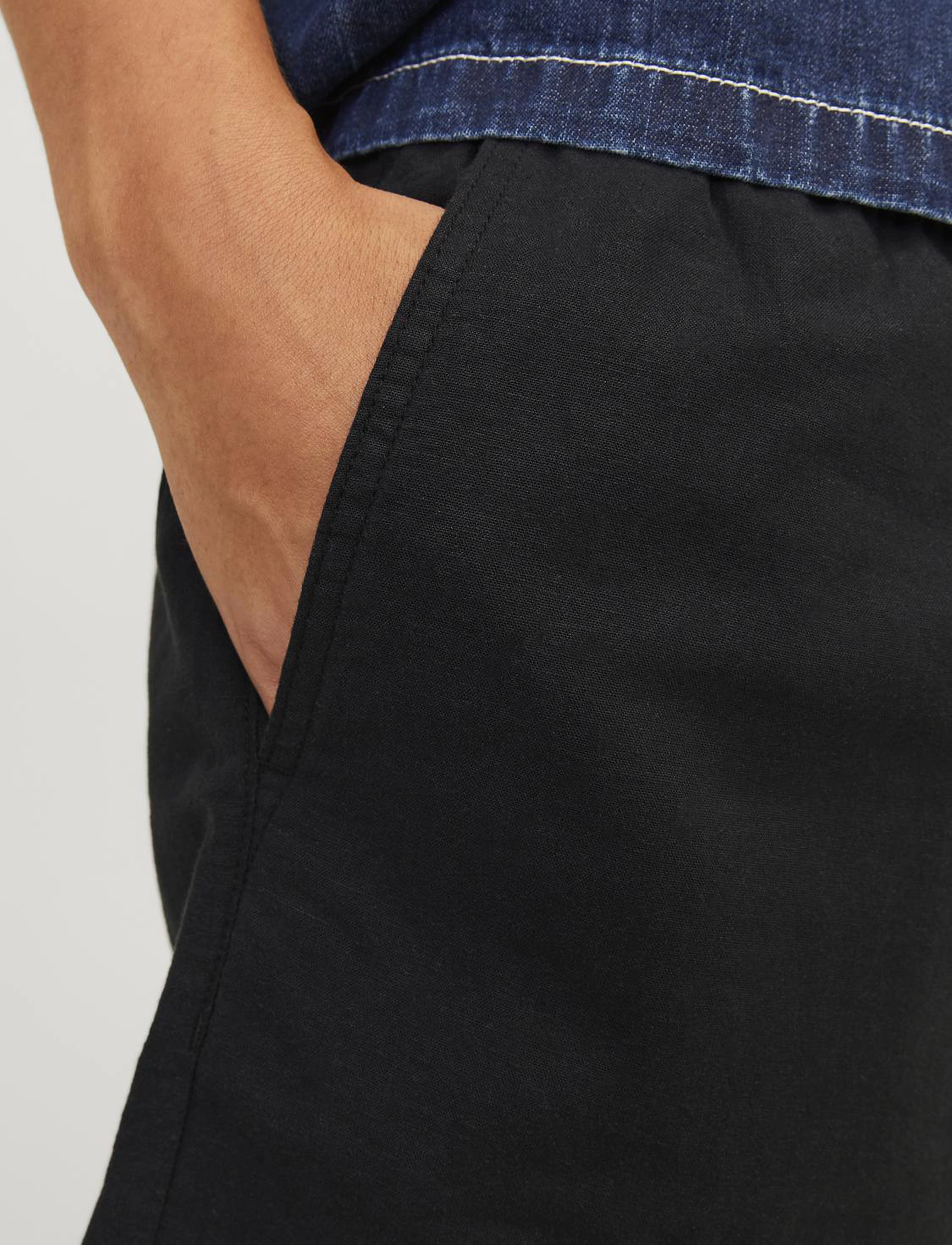 Jack & Jones - JPSTJAIDEN SUMMER LINEN BLEND SHORT SN - kiti variantai - black - 3