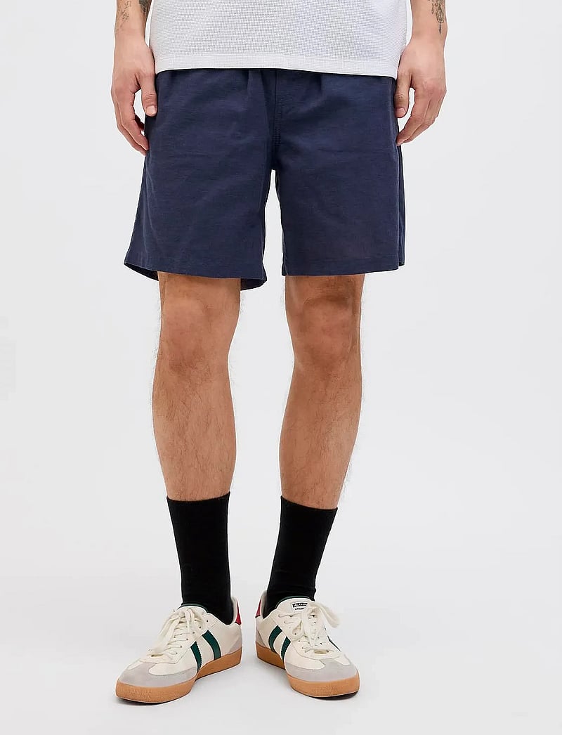Jack & Jones - JPSTJAIDEN JJSUMMER JOGGER SHORT SN - leinen-shorts - night sky - 0
