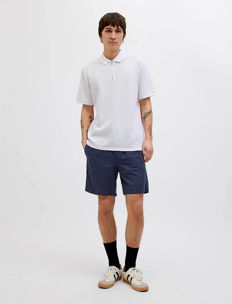 Jack & Jones - JPSTJAIDEN JJSUMMER JOGGER SHORT SN - leinen-shorts - night sky - 5