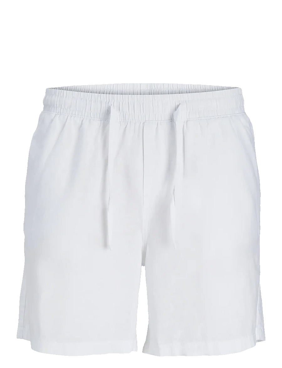 Jack & Jones - JPSTJAIDEN SUMMER LINEN BLEND SHORT SN - leinen-shorts - white - 1